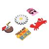 5PCS Beach Bag Charm Insert for Summer Silicone Handbag Beach Bag Decorative Accessories for Party