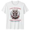 Funny Raccoon Reading TShirt I DONT READ BOOKSTHIS REALITY