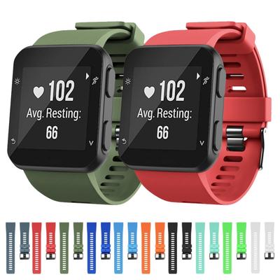 Para Garmin Forerunner 35 Correa de Silicona con Hebilla Negra