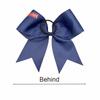 Cheerleader Bow Rhinestone Hair Tie - Olive Branch Design