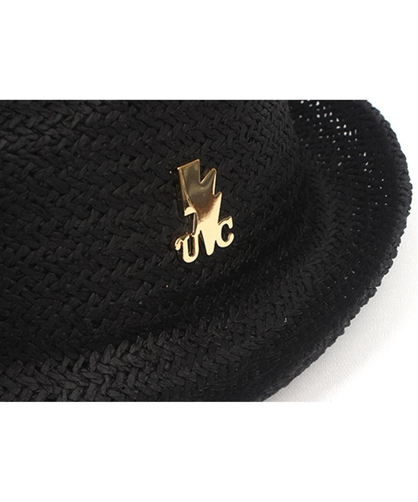 Yunibeosyeolkemiseuteuli Bu Swing Simple Black Fedora Summer Hat