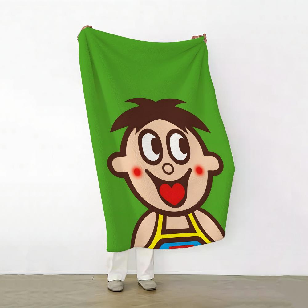 Cartoon H Hot Kid Milk k Throw Soft Warm Flannel Fleece Throw Blanket for Sofa Bed Travel Home
