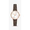 Pyper Logo and Rose Gold-Tone Watch and Bracelet Set MK1036