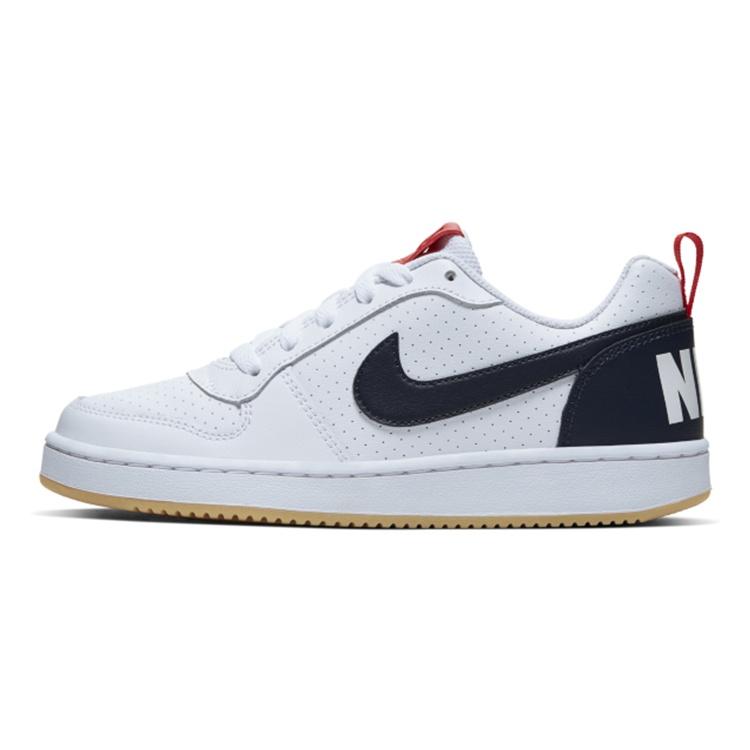 (GS) Nike Court Borough Low White Obsidian Gum Kids 839985-105 EU 36.5