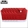1-12PCS Santa Claus Hat Chair Covers Christmas Chair Back Covers Festive Dining Table Decoration Holiday Party Home Decor