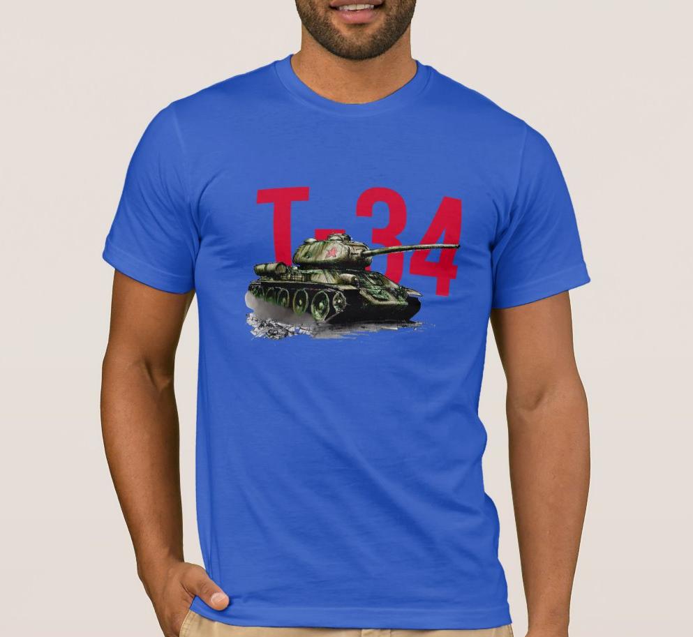 The Second World War Vintage Soviet T34 Medium Tank Mens T Shirt