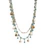 Blue Love: Elegant Summer Tassel Necklace - Double Shell Clavicle Chain for Women