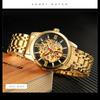 Pánské hodinky Luxusní automatické hodinky Pánské Mechanické hodinky s dutým ciferníkem Pro pánskou módu Náramek z nerezové oceli Hodinky