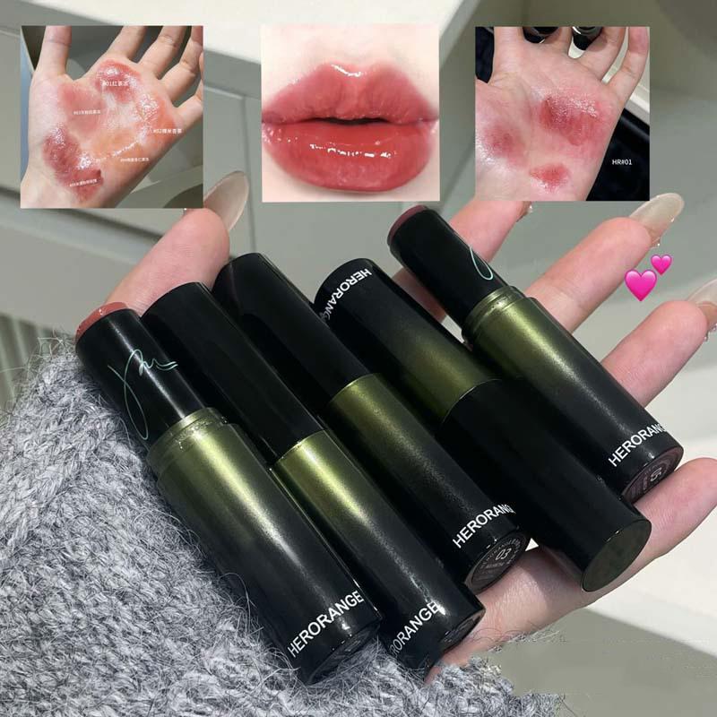 Herorange Mirror Lip Plumping Moisturizing Lipstick Natural Lasting Nourish Water Gloss Lip Gloss Lipstick Stick Make Up
