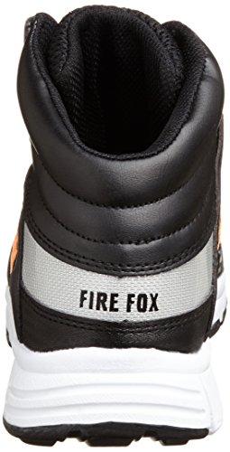 Co-cos Nobuoka Fire Fox HZ-340 Safety Work Shoes, High-Cut with Toe Cap and Flexible Sole, Orange, Size 24.5cm