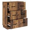 Vintage Wood Drawer Cabinet 66 x 34.5 x 87 cm Engineered Wood