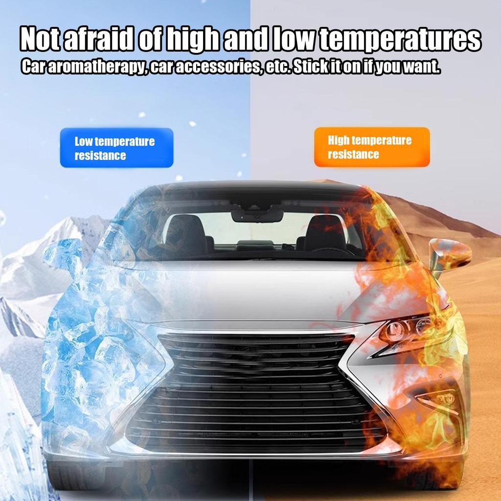 2-sided Tape for Car Trim Thickened Strong Adhesion Double-Sided Tape for Vehicle Decor for Moldings Badges Temporary Parking