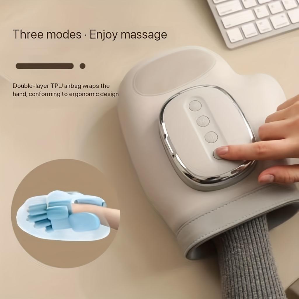 Hand Massager with Airbag Compression Finger Wrist Palm Massage Machine Vibration Glove for Hand Muscle Relax Gift for Men Women