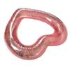 Rose Gold Sequins Heart Shape Swimming Ring Glitter Inflatable Heart Pool Floats for Kids
