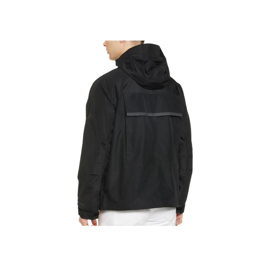 Nike Solid Color Hooded Casual Long Sleeve Jacket Men Outerwear Black DQ4273-010