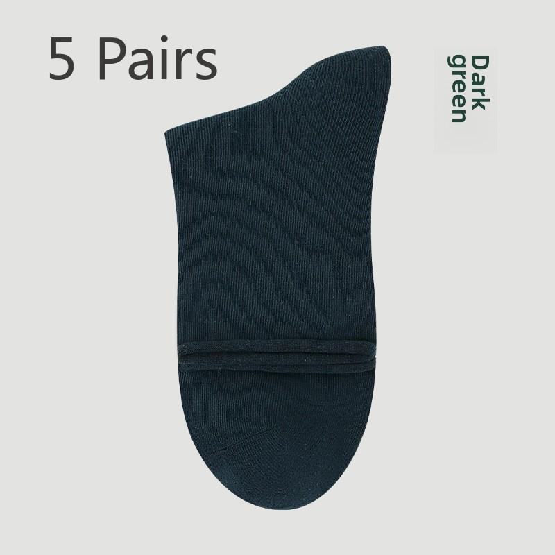 5 Pairs Socks Midtube Socks Women's Socks Women's Autumn and Winter Cotton Socks Maternity Color Socks