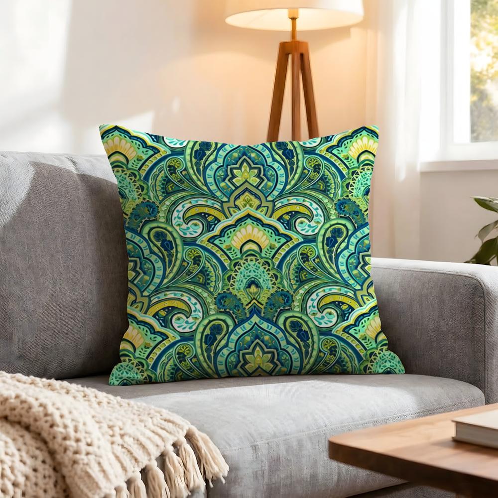 Pattern Scroll Pattern Cushion Cover 1Pcs Decorative Covers Soft Cushion Case For Sofa Couch Decor 40X40 45X45 Pillowcases