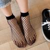 Women Ruffle Fishnet Ankle High Socks Lady Mesh Lace Fish Net Short Socks