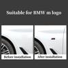 2 Stück passend für BMW M-Standard ABS-Kunststoff-Beschriftung 1/3/5/7 Serie Seiten-Standard Kotflügel M-Standard X1X3X5m Sport Heck-Beschriftung.