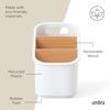 Official Umbra Bellwood Kitchen Utensil Stand, White/Natural, Kitchen Storage