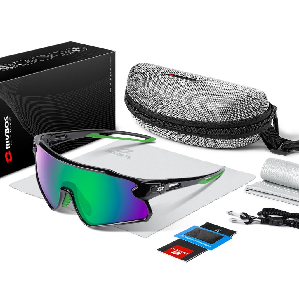 RIVBOS Junior Polarized Sunglasses for Boys and Ideal for UV RYS007 Girls, Baseball, Sports, Protection, Ultra-Lightweight Frame, Running, Cycling,