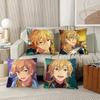 1pc Cartoon Idol Hakaze Kaoru Pillow Case Fashion Square Pillowcase Bedroom Sofa Room Ins Decoration Leisure