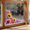 Creative Sunflower Glass Stickers for Bedroom, Living Room, Kitchen, Bathroom and Windows