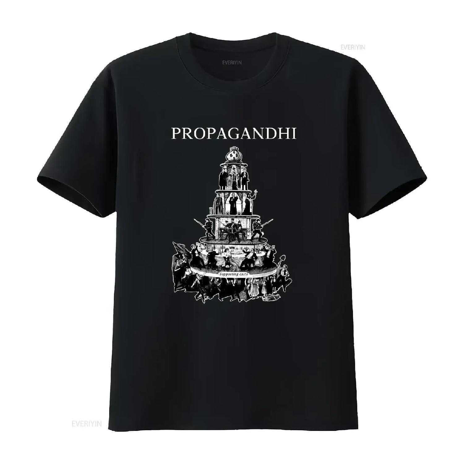 Vtg Propagandhi Band Album T Shirt Heavy Cotton Black S 5XL MM946 vintage Washed Stylish Comfortable Stretched S чёрный