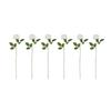 Practical Set of 6 Lifelikes Soft Flocking Fabric Roses Portable for Florals Arrangements and Special Gifts Daily Use