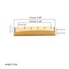 6 String Guitar Nut Saddle Premium Brass Pre-Slotted Top Nut Vintage Style Electric Guitar Accessories Flat Bottom