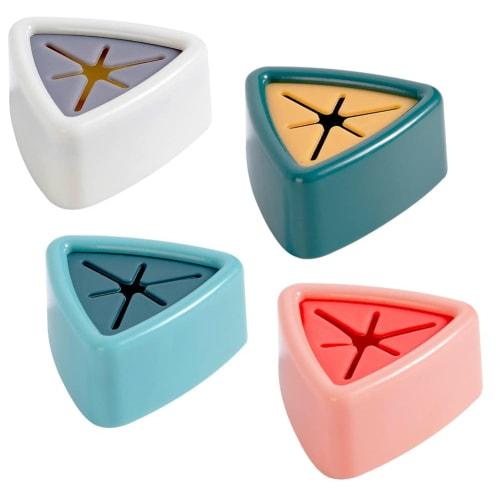 Audio Fan Towel Rack, Kitchen Storage, Double-Sided Adhesive, Push-to-Attach, Easy-to-Use, for Bathrooms, Kitchens, and More. Available in Blue, Pink,