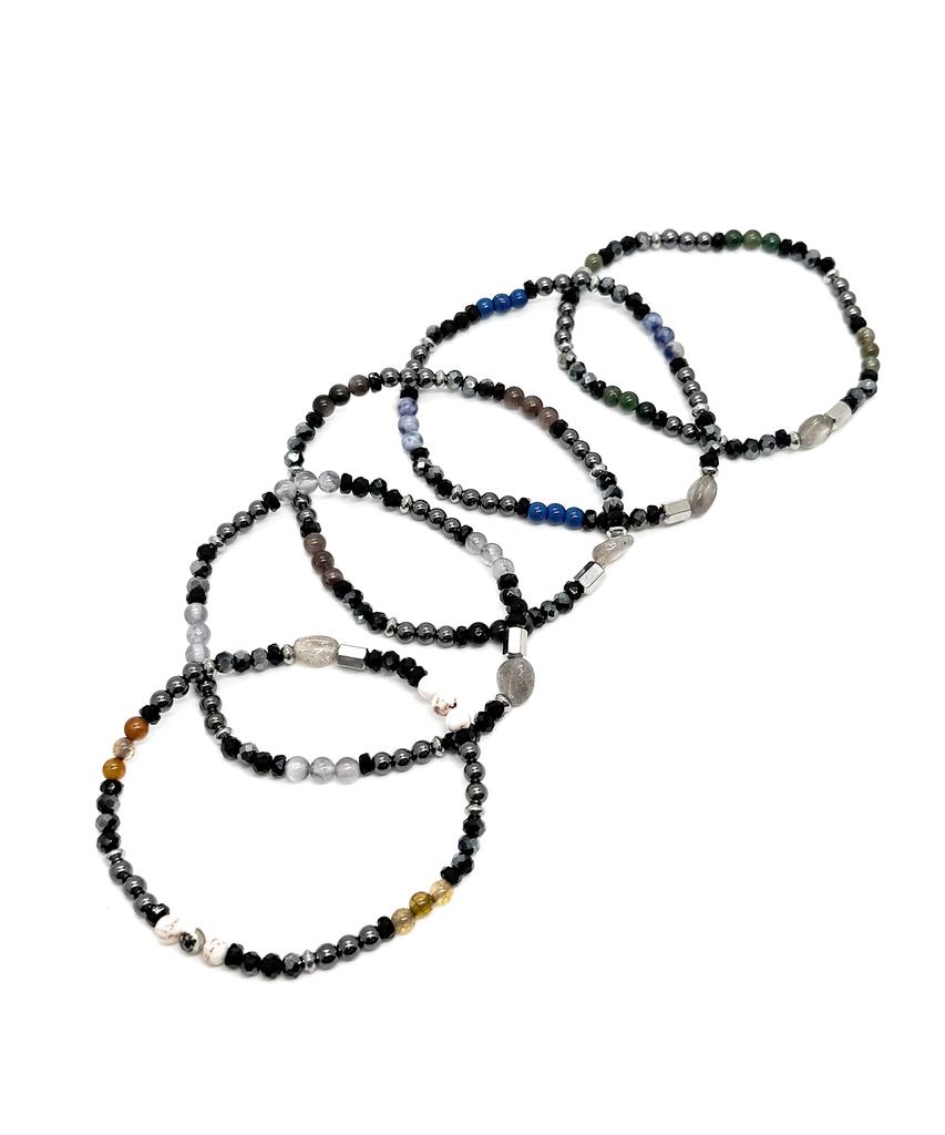 Monoflux Core Tone Gemstone Bracelet _ Blue Core