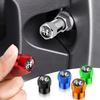 4 stuks Metalen Auto Wiel Band Luchtventiel Dopjes Steel Covers Voor Mito Brera 147 Giulietta 159 156 Stelvio Sportiva Giulia