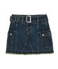 Fancy Club [Nf] Low-Rise Cargo Mini Skirt (Deep Blue)_F23Qd820