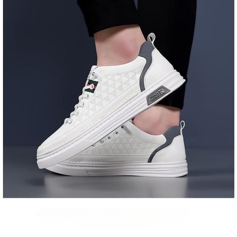 Men's Four-Season Thin Sneakers, Fashion Breathable Men's Skate Shoes, Lightweight Versatile Student Lace-up Trendy Shoes, Casual Running Shoes