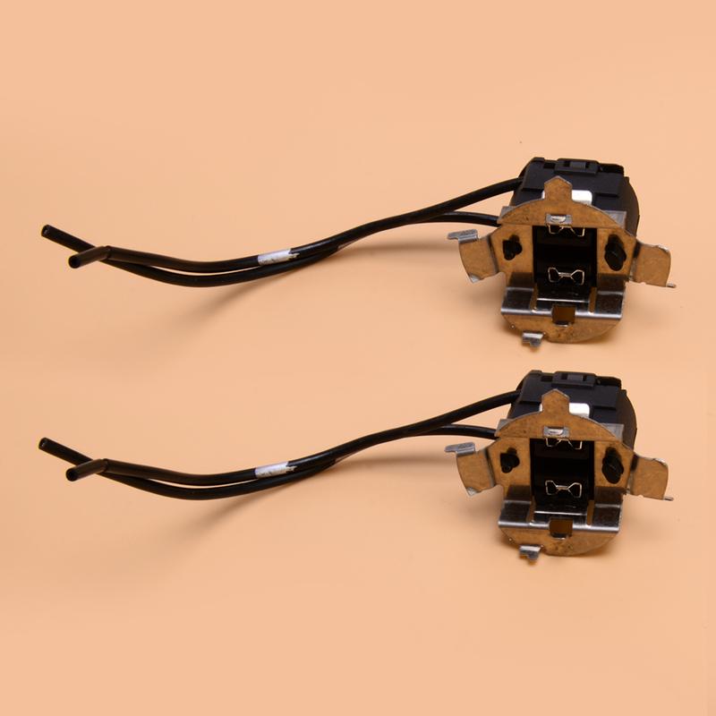 2pcs Car Light Bulb Base Holder Socket Wire Adapter H7 Halogen Lamp Harness Wiring Connector New