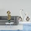 Nordic Knight Swan Resin Porcelain Figurine Abstract Art Ornament Sculpture Collection Crafts Animal