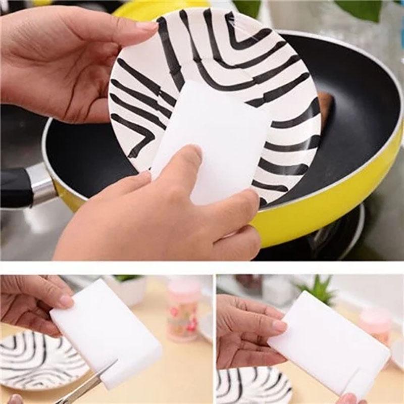 Versatile And Durable 10pcs Magic Sponge Eraser Melamine Multi-functional Foam Cleaner