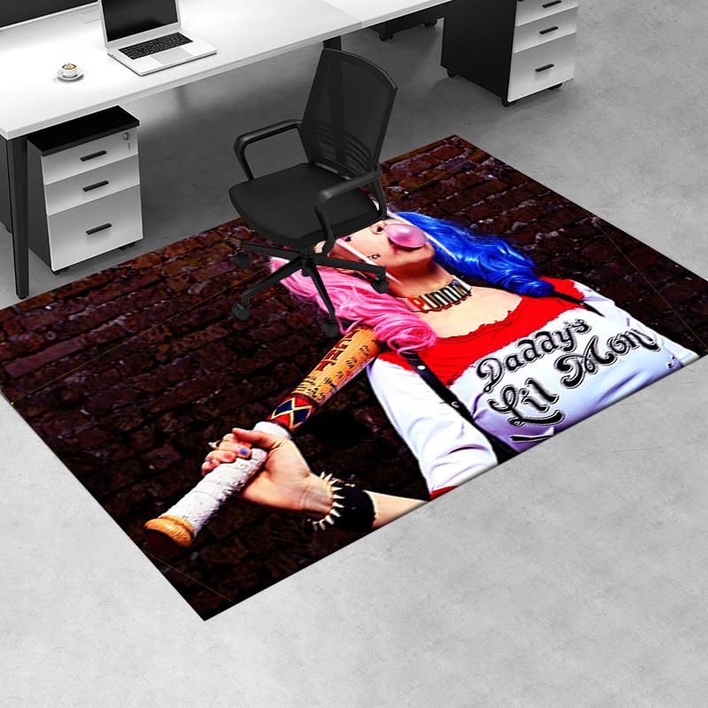 

Harley Quinn Cosplay Costume for Women - Suicide Squad Fancy Dress Office Mat Home Decor Office Desk Chair Rugs Chair Carpet for office Chai 60cm by 90cm