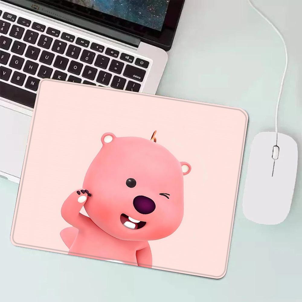 Hot Cartoon Cute Loopies Pink Gaming Mouse Pad XS Small Mousepad for PC Gamer Desktop Decoration Office Mouse Mat Deskmat Rug