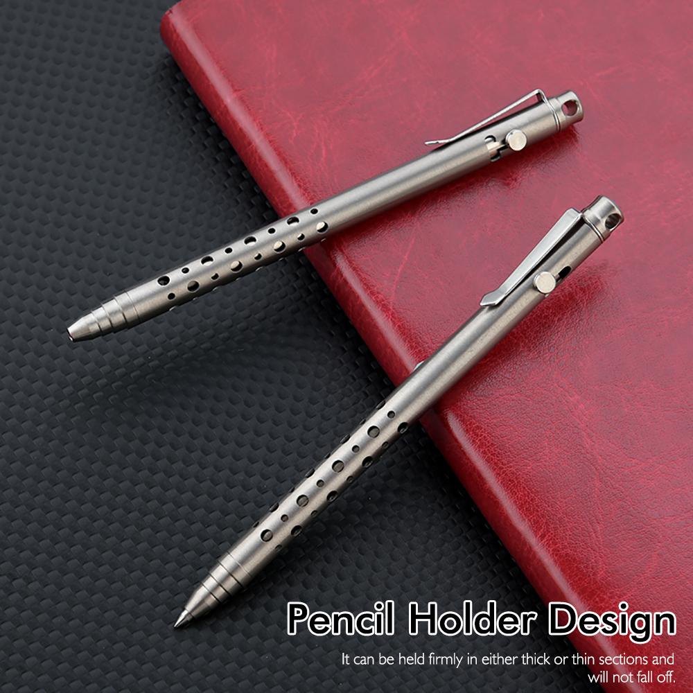 Titanium Alloy EDC Pen-Bolt Action Tactical Ballpoint Pen for Outdoor Survival,Pocket-Sized Multitool for Office & Business Gift