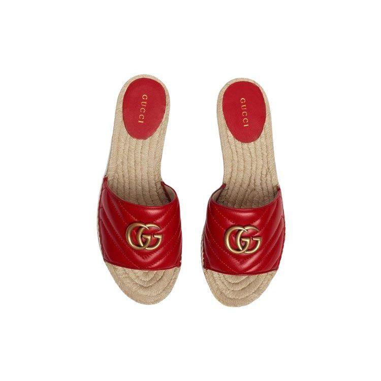 Gucci Slide Slippers Women's Furong Red 573028 BKO00 6433