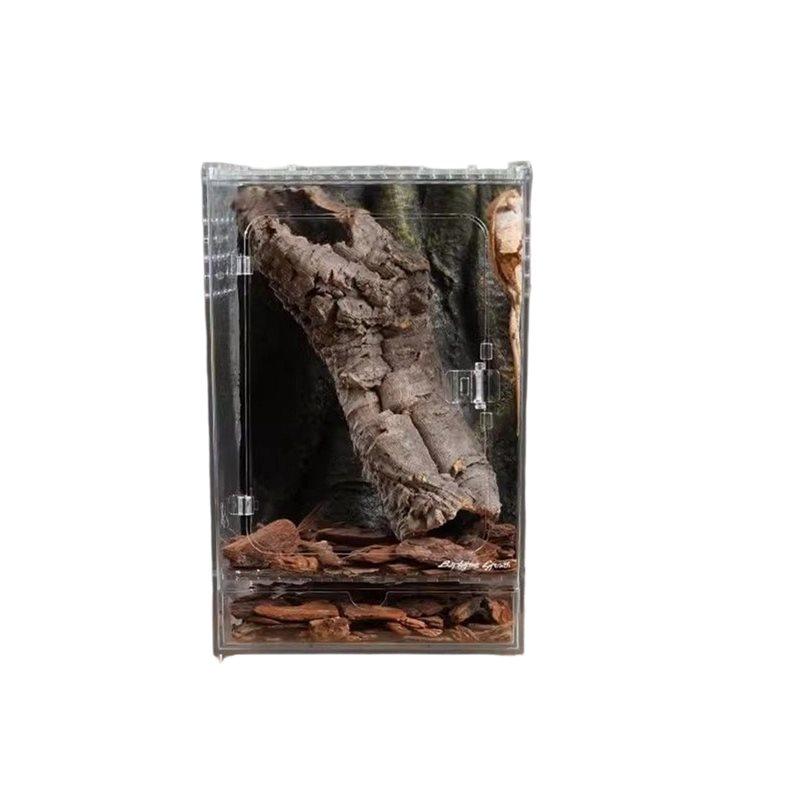 

A58Z Front-Opening Acrylic Glass Tree Frog Pet Snake Climbing Tank Pet Terrarium Landscaping For Geckos