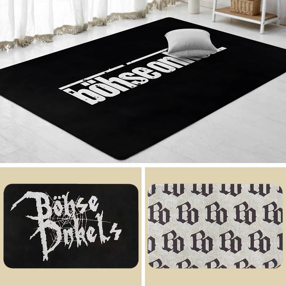 w-Bohses-Onkelzs-Logo Floor Mats Home Laundry Rug Carpet For Living Room Decor Lounge Area Anti-slip Foot Mat Entrance Doormat