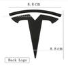 ALL1 metal For Tesla- Car Front Emblem Rear Trunk Emblem Suitable for Model 3 Mode Y logo replacement rear and rear logos blackening