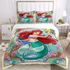 3pcs Princess Ariel Bedding Set - 1 Soft Quilt Cover + 2 Pillowcases, Machine Washable - Suitable for All Seasons, Perfect Gift for Family and Fr