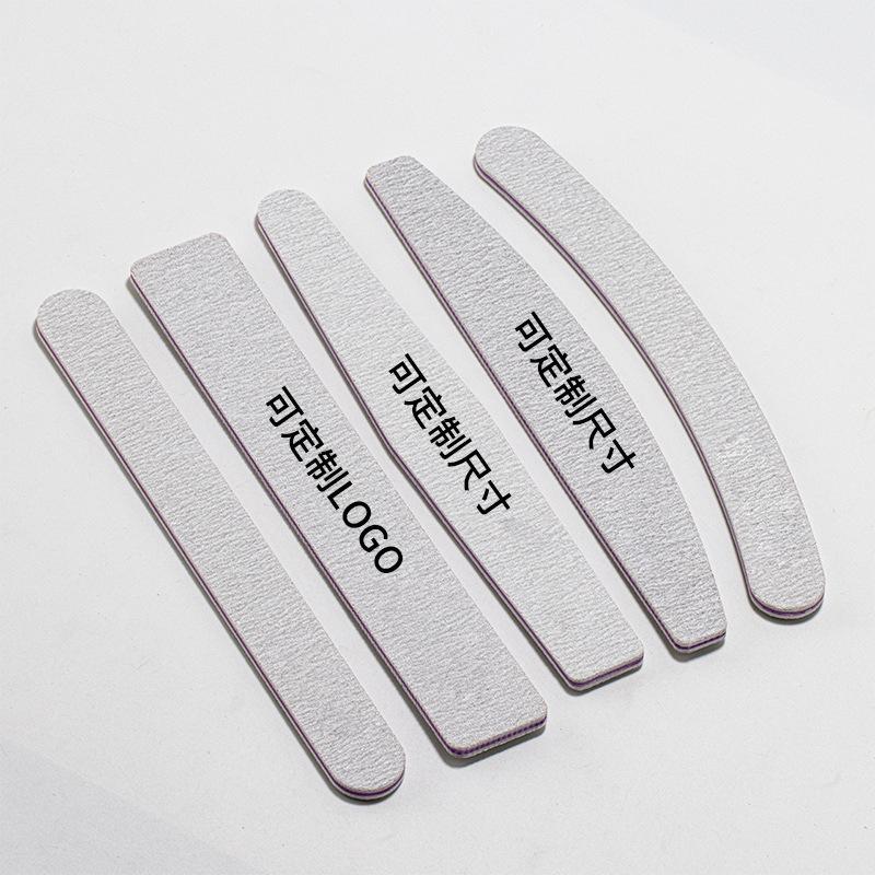 Gray Double-Sided Nail Shaping & Grinding Strips for Manicure