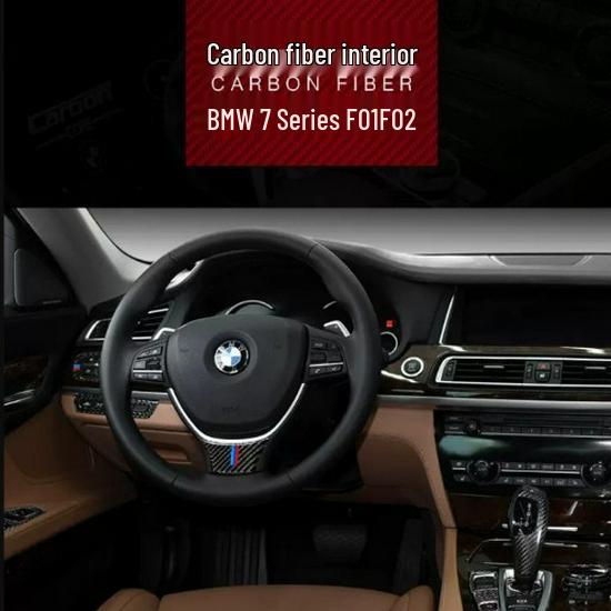 Carbon Fiber Center Console Sticker for BMW 7 Series F01 F02 Interior Modification 730 740 750li