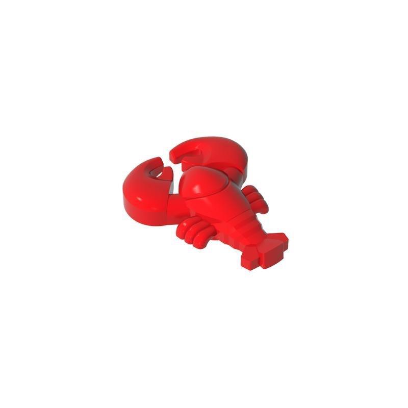 Lobster Scene Building Blocks MOC: Small Brick Set of 27152 - Animal Food Minifigure & Accessories