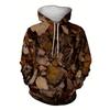 Frunze de toamnă de primăvară Camouflage 3D Hanorace, Bărbați/Femei Topuri largi Hanorac de designer Oversize Harajuku y2k Haine Pulover